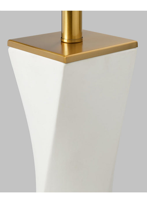 Myhouse Lighting Visual Comfort Studio - CT1211WL1 - One Light Table Lamp - Lagos - White Leather