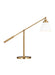 Myhouse Lighting Visual Comfort Studio - CT1101MWTBBS1 - One Light Desk Lamp - Wellfleet - Matte White and Burnished Brass