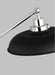 Myhouse Lighting Visual Comfort Studio - CT1111MBKPN1 - One Light Desk Lamp - Wellfleet - Midnight Black and Polished Nickel