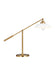 Myhouse Lighting Visual Comfort Studio - CT1111MWTBBS1 - One Light Desk Lamp - Wellfleet - Matte White and Burnished Brass