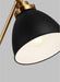 Myhouse Lighting Visual Comfort Studio - CT1131MBKBBS1 - One Light Floor Lamp - Wellfleet - Midnight Black and Burnished Brass