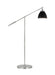 Myhouse Lighting Visual Comfort Studio - CT1131MBKPN1 - One Light Floor Lamp - Wellfleet - Midnight Black and Polished Nickel