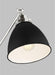 Myhouse Lighting Visual Comfort Studio - CT1131MBKPN1 - One Light Floor Lamp - Wellfleet - Midnight Black and Polished Nickel