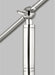 Myhouse Lighting Visual Comfort Studio - CT1131MWTPN1 - One Light Floor Lamp - Wellfleet - Matte White and Polished Nickel