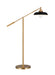 Myhouse Lighting Visual Comfort Studio - CT1141MBKBBS1 - One Light Floor Lamp - Wellfleet - Midnight Black and Burnished Brass