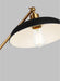 Myhouse Lighting Visual Comfort Studio - CT1141MBKBBS1 - One Light Floor Lamp - Wellfleet - Midnight Black and Burnished Brass