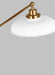 Myhouse Lighting Visual Comfort Studio - CT1141MWTBBS1 - One Light Floor Lamp - Wellfleet - Matte White and Burnished Brass