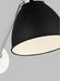 Myhouse Lighting Visual Comfort Studio - CW1131MBKPN - One Light Wall Sconce - Wellfleet - Midnight Black and Polished Nickel