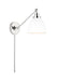 Myhouse Lighting Visual Comfort Studio - CW1131MWTPN - One Light Wall Sconce - Wellfleet - Matte White and Polished Nickel