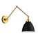 Myhouse Lighting Visual Comfort Studio - CW1161MBKBBS - One Light Wall Sconce - Wellfleet - Midnight Black and Burnished Brass