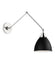 Myhouse Lighting Visual Comfort Studio - CW1161MBKPN - One Light Wall Sconce - Wellfleet - Midnight Black and Polished Nickel