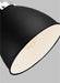 Myhouse Lighting Visual Comfort Studio - CW1161MBKPN - One Light Wall Sconce - Wellfleet - Midnight Black and Polished Nickel