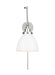 Myhouse Lighting Visual Comfort Studio - CW1161MWTPN - One Light Wall Sconce - Wellfleet - Matte White and Polished Nickel