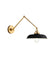 Myhouse Lighting Visual Comfort Studio - CW1171MBKBBS - One Light Wall Sconce - Wellfleet - Midnight Black and Burnished Brass