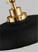 Myhouse Lighting Visual Comfort Studio - CW1171MBKBBS - One Light Wall Sconce - Wellfleet - Midnight Black and Burnished Brass