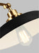 Myhouse Lighting Visual Comfort Studio - CW1171MBKBBS - One Light Wall Sconce - Wellfleet - Midnight Black and Burnished Brass