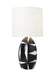 Myhouse Lighting Visual Comfort Studio - HT1041WLBL1 - One Light Table Lamp - Franz - White Leather W Black Leather