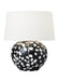 Myhouse Lighting Visual Comfort Studio - HT1011WLBL1 - One Light Table Lamp - Nan - White Leather W Black Leather