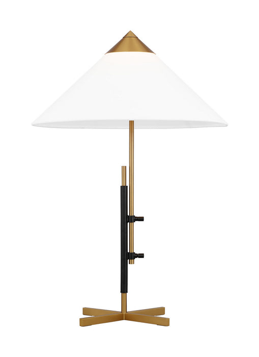 Myhouse Lighting Visual Comfort Studio - KT1281BBSBNZ1 - One Light Table Lamp - Franklin - Burnished Brass and Deep Bronze