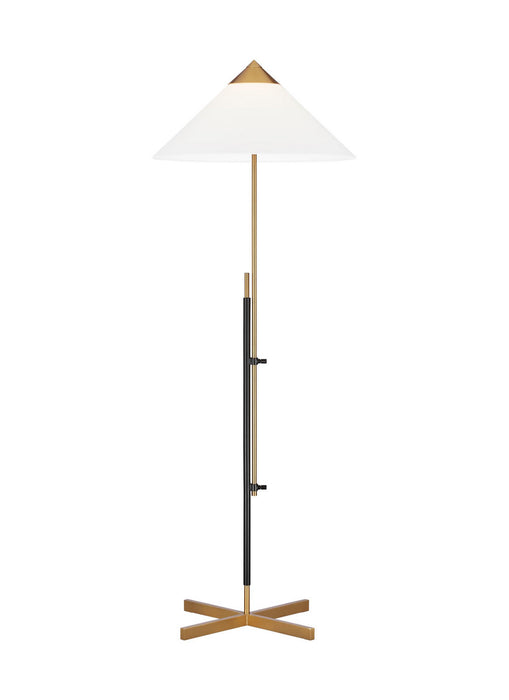 Myhouse Lighting Visual Comfort Studio - KT1291BBSBNZ1 - One Light Floor Lamp - Franklin - Burnished Brass and Deep Bronze