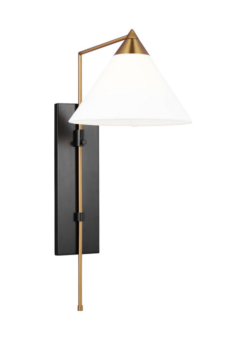 Myhouse Lighting Visual Comfort Studio - KWL1121BBSBNZ - One Light Wall Sconce - Franklin - Burnished Brass and Deep Bronze