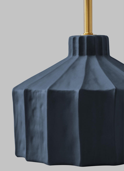 Myhouse Lighting Visual Comfort Studio - KT1321MMBW1 - One Light Table Lamp - Veneto - Matte Medium Blue Wash