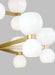 Myhouse Lighting Visual Comfort Studio - KSC10018BBSMG - 18 Light Chandelier - Londyn - Burnished Brass with Milk White Glass