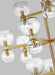 Myhouse Lighting Visual Comfort Studio - KSC10124BBSCG - 24 Light Chandelier - Londyn - Burnished Brass with Clear Glass