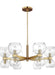 Myhouse Lighting Visual Comfort Studio - KSC10212BBSCG - Six Light Chandelier - Londyn - Burnished Brass with Clear Glass