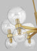 Myhouse Lighting Visual Comfort Studio - KSC10212BBSCG - Six Light Chandelier - Londyn - Burnished Brass with Clear Glass