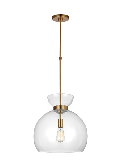 Myhouse Lighting Visual Comfort Studio - KSP1021BBSCG - One Light Pendant - Londyn - Burnished Brass with Clear Glass