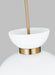Myhouse Lighting Visual Comfort Studio - KSP1021BBSMG - One Light Pendant - Londyn - Burnished Brass with Milk White Glass
