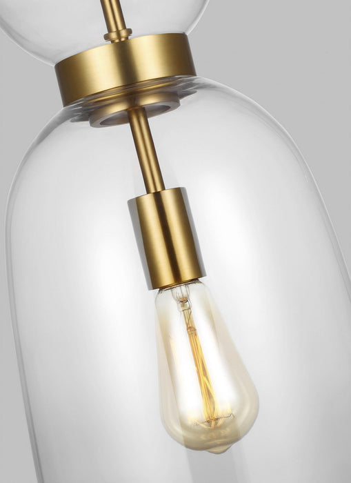 Myhouse Lighting Visual Comfort Studio - KSP1031BBSCG - One Light Pendant - Londyn - Burnished Brass with Clear Glass