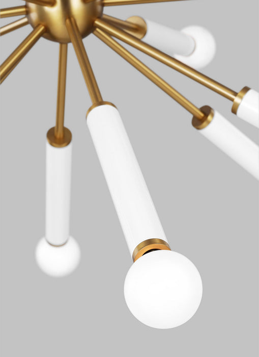 Myhouse Lighting Visual Comfort Studio - KSC10612BBSGW - 12 Light Chandelier - Monroe - Burnished Brass