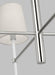 Myhouse Lighting Visual Comfort Studio - KSC1074PNGW - Four Light Chandelier - Monroe - Polished Nickel