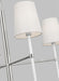 Myhouse Lighting Visual Comfort Studio - KSC1074PNGW - Four Light Chandelier - Monroe - Polished Nickel