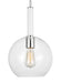 Myhouse Lighting Visual Comfort Studio - KSP1061PNGW - One Light Pendant - Monroe - Polished Nickel