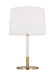 Myhouse Lighting Visual Comfort Studio - KST1041BBSGW1 - One Light Table Lamp - Monroe - Burnished Brass