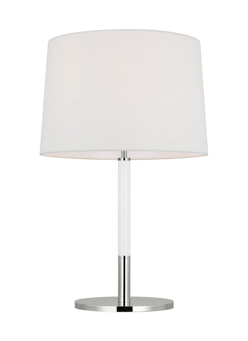 Myhouse Lighting Visual Comfort Studio - KST1041PNGW1 - One Light Table Lamp - Monroe - Polished Nickel