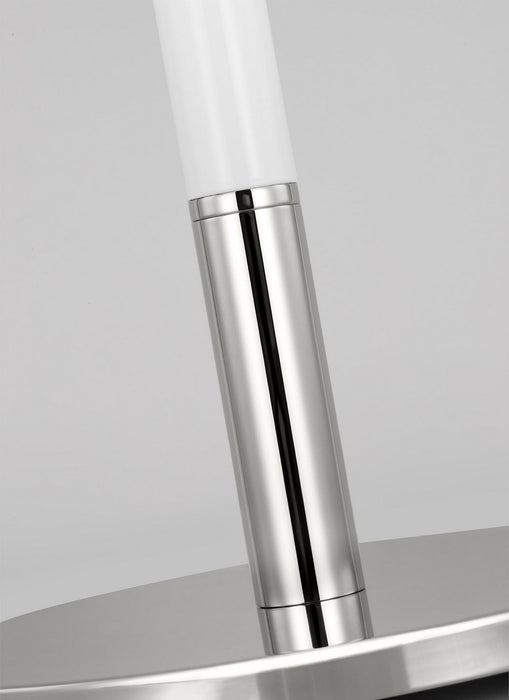 Myhouse Lighting Visual Comfort Studio - KST1041PNGW1 - One Light Table Lamp - Monroe - Polished Nickel