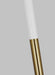 Myhouse Lighting Visual Comfort Studio - KST1051BBSGW1 - One Light Floor Lamp - Monroe - Burnished Brass