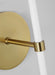 Myhouse Lighting Visual Comfort Studio - KSW1081BBSGW - One Light Wall Sconce - Monroe - Burnished Brass