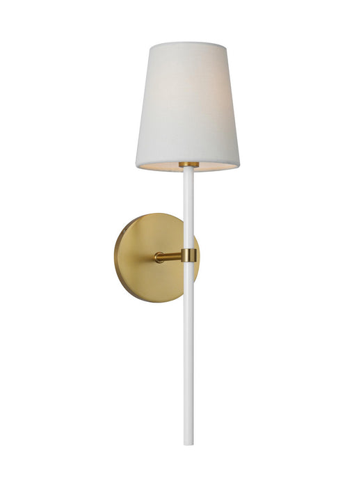 Myhouse Lighting Visual Comfort Studio - KSW1091BBSGW - One Light Wall Sconce - Monroe - Burnished Brass