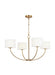 Myhouse Lighting Visual Comfort Studio - KSC1034BBS - Four Light Chandelier - Sawyer - Burnished Brass