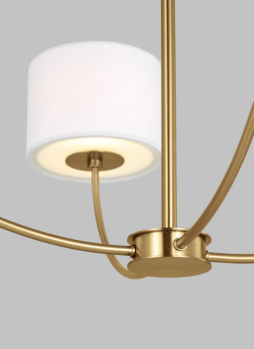 Myhouse Lighting Visual Comfort Studio - KSC1034BBS - Four Light Chandelier - Sawyer - Burnished Brass