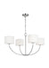 Myhouse Lighting Visual Comfort Studio - KSC1034PN - Four Light Chandelier - Sawyer - Polished Nickel