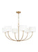 Myhouse Lighting Visual Comfort Studio - KSC1046BBS - Six Light Chandelier - Sawyer - Burnished Brass