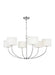 Myhouse Lighting Visual Comfort Studio - KSC1046PN - Six Light Chandelier - Sawyer - Polished Nickel