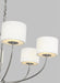 Myhouse Lighting Visual Comfort Studio - KSC1046PN - Six Light Chandelier - Sawyer - Polished Nickel