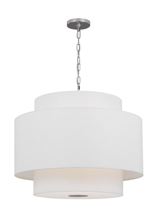 Myhouse Lighting Visual Comfort Studio - KSP1043PN - Three Light Pendant - Sawyer - Polished Nickel